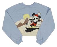 Světlemodrá crop mikina s Minnie H&M