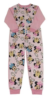 Růžový fleecový overal s Minnie Disney