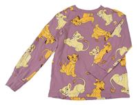 Starorůžové triko se Simbou a Nalou Disney