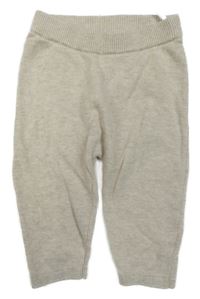 Světlebéžové pletené tepláky H&M