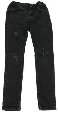 Tmavošedé skinny rifle s prošoupáním C&A