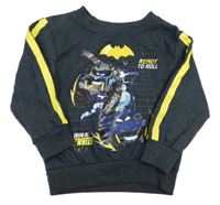 Tmavomodro-žlutá mikina s Batwheels 