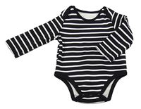 Černo-bílé pruhované thermo body Shein