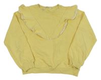 Žlutá mikina s volánky H&M