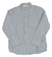 Modro-bílá pruhovaná košile H&M