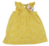 Nové - Žluté šaty se srdíčky H&M