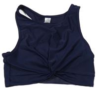 Tmavomodrý sportovní crop top Yigga 