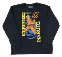 Tmavomodrá mikina s potiskem - NARUTO C&A