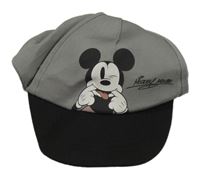 Šedo-černá kšiltovka s Mickeym Primark