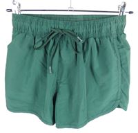 Dámské tmavozelené šusťákové kraťasy H&M