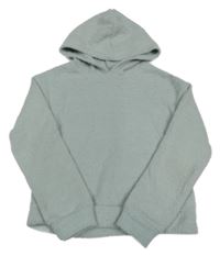 Světlešedý chlupatý svetr s kapucí Matalan