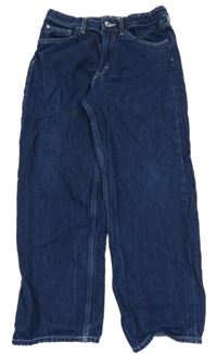 Tmavomodré loose fit rifle H&M