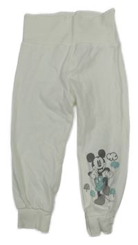 Bílé tepláky s Mickeym Disney