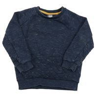 Modro-bílá melírovaná mikina s klokankou F&F