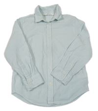 Světlezeleno-bílá pruhovaná krepová košile H&M