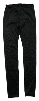 Černé sametové třpytivé legíny Calzedonia