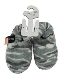 Nové - army chlupaté zateplené bačkory St. Bernard vel. 25-26