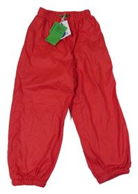 Nové - Červené šusťákové zateplené funkční kalhoty Mountain Warehouse