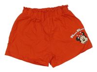 Červené kraťasy s Minnie Primark