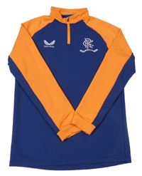 Tmavomodro-oranžová sportovní mikina Castore 