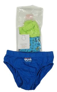 Nové - 3x barevné slipy s nápisem Primark
