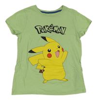 Světlezelené tričko s Pikachu PEPCO