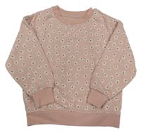Světlerůžová mikina s kytičkami PRIMARK