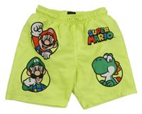 Neonově žluté plážové kraťasy s Mariem Primark