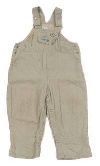 Světlešedé podšité laclové manšestráky H&M