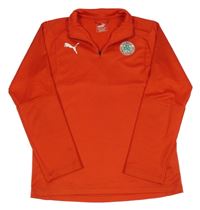 Červená sportovní mikina s výšivkou Puma