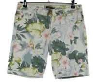 Dámské bílo-barevné květované riflové kraťasy River Island 
