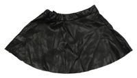 Černá koženková kolává sukně H&M