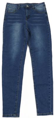 Modré skinny rifle Shein