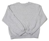 Světlešedá melírovaná oversize mikina H&M