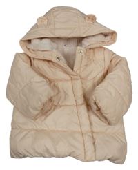 Světlerůžová šusťáková zimní bunda s kapucí V by Very