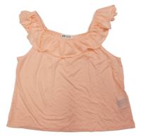 Světekorálový top s volánkem H&M