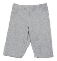 Šedé melírované elastické kraťasy H&M