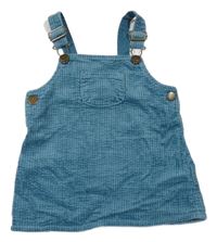 Modré manšestrové laclové šaty Primark