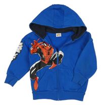 Safírová propínací mikina se Spider-manem a kapucí Marvel 