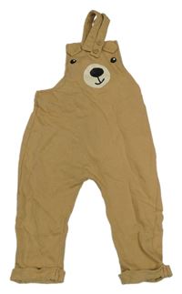 Béžové laclové tepláky s medvědem H&M