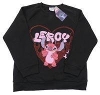 Nové - černá mikina se Stitchem Primark