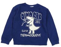 Modrá mikina s dinosaurem H&M