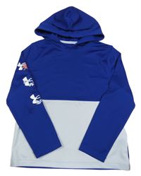 Tmavomodré sportovní triko s kapucí Under Armour