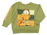 Khaki mikina s Garfieldem nickelodeon