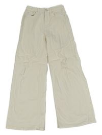 Smetanové wide leg rifle s prošoupáním C&A