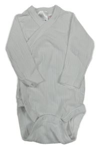 Bílé žebrované zavinovací body Zara