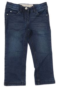 Tmavomodré slim fit rifle Lupilu
