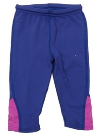 Tmavomodro-fuchsiové UV capri kalhoty Jako-o