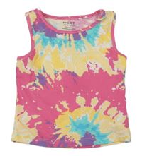 Barevný vzorovaný žebrovaný crop top Next