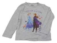 Šedé melírované triko s Frozen Disney